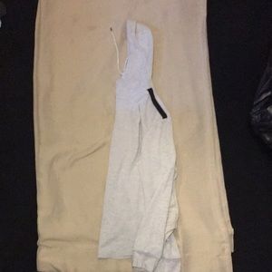 White hoodie with black